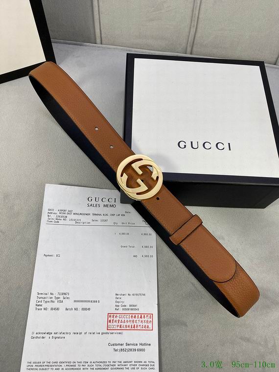 Gucci Belt 30mmX95-110cm 7D32